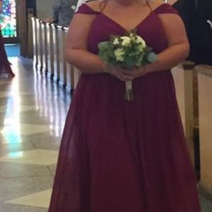 Haley Paige bridemaid gown